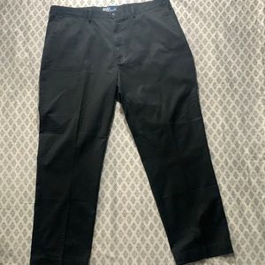 Like new polo by Ralph Lauren black chinos